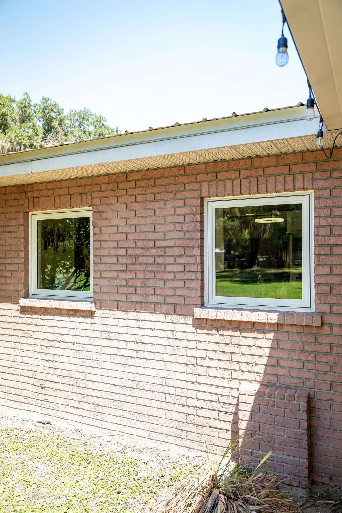 Impact replacement windows installed in a Central Florida home